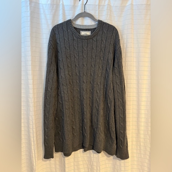 Old Navy Men’s Cable Knit 100% Cotton Y2K Sweater Holiday 2007 - Picture 1 of 6